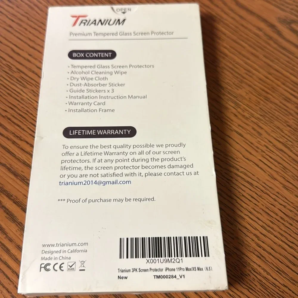 Trianium (3 Pack)Glass Screen Protector For Apple iPhone 11 Pro Max iPhoneXS Max